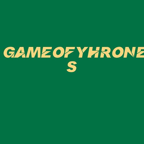 Logo da GAMEOFYHRONES